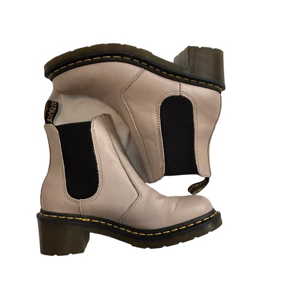 Dr Martens Cadence Leather Heeled Chelsea Boots in Natural Wanama Size 8 - Picture 3 of 16